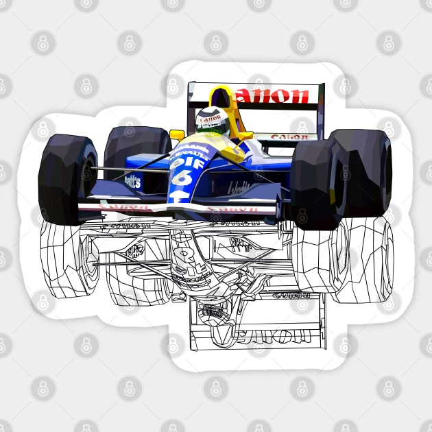 Williams FW15C Sticker by Worldengine